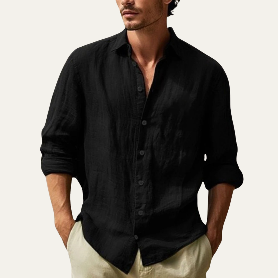 La Chemise en Coton Légère à Boutons pour Hommes de Summerville