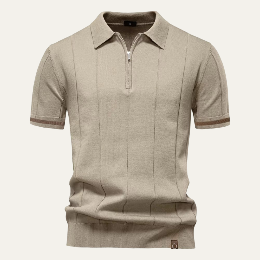 Le Polo Zippé Tricoté pour Hommes Ashton