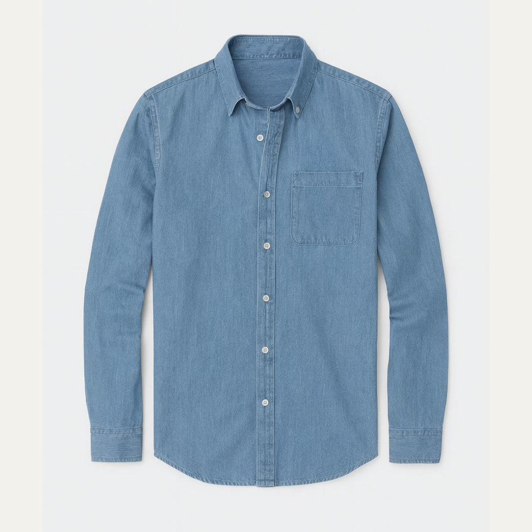 La Chemise en Denim Décontractée Boston pour Hommes