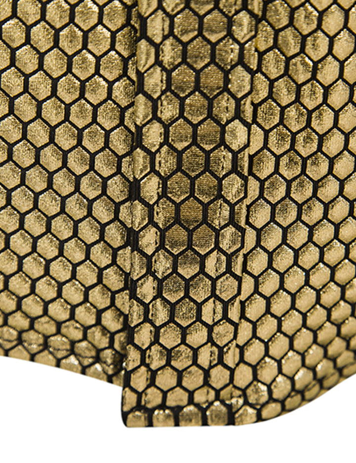 Chemise de fête à manches longues boutonnée à paillettes disco pour hommes des années 70