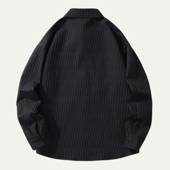 La chemise rétro à rayures texturées pour hommes Meadowwood Ridge