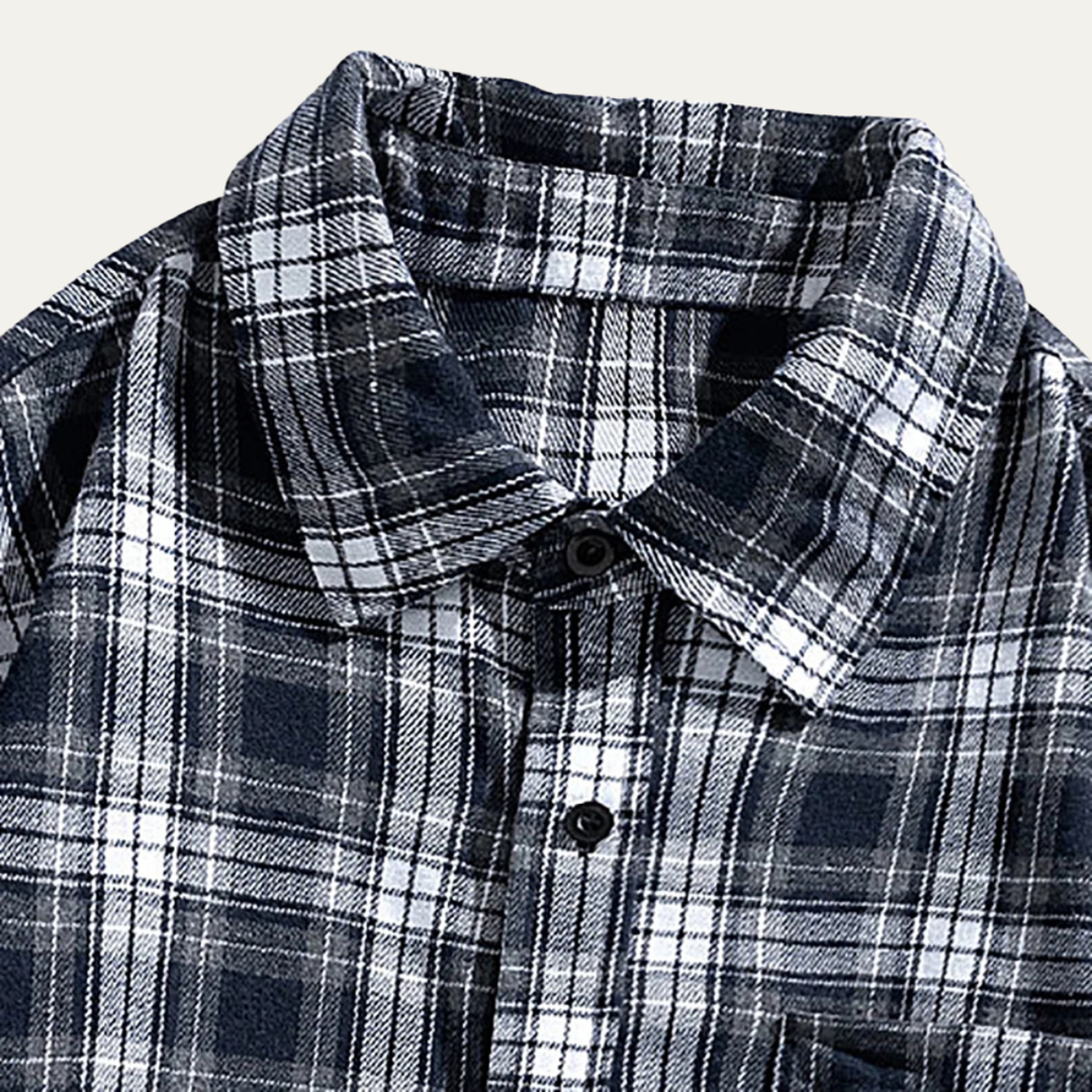 La chemise à carreaux décontractée rétro pour homme Glenhurst