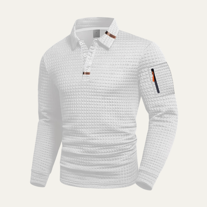 Polo de golf à manches longues pour hommes Benevento à séchage rapide