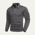 La chemise polo tendance à manches longues pour hommes Avellino à séchage rapide