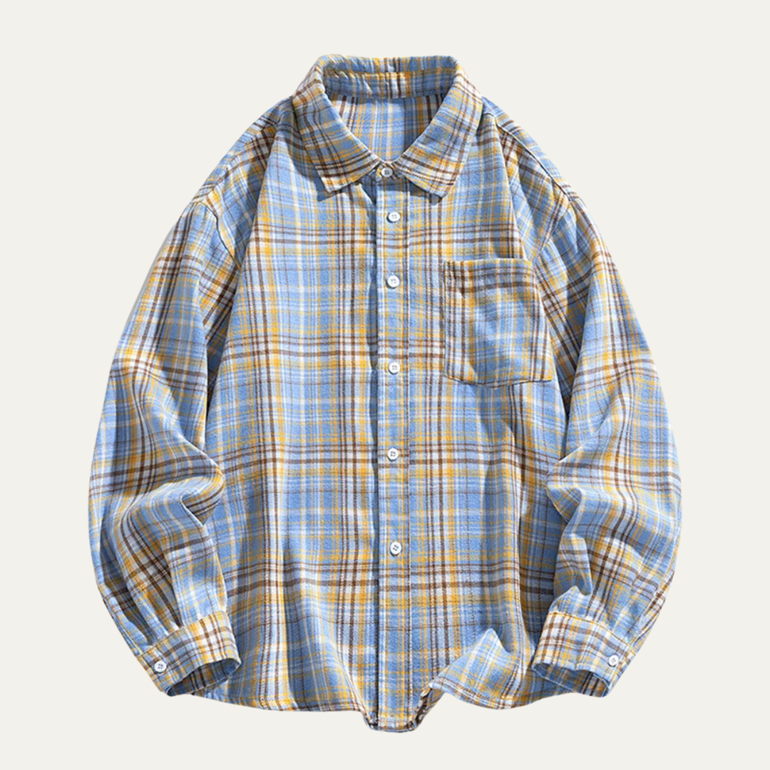 La chemise à carreaux décontractée rétro pour homme Glenhurst
