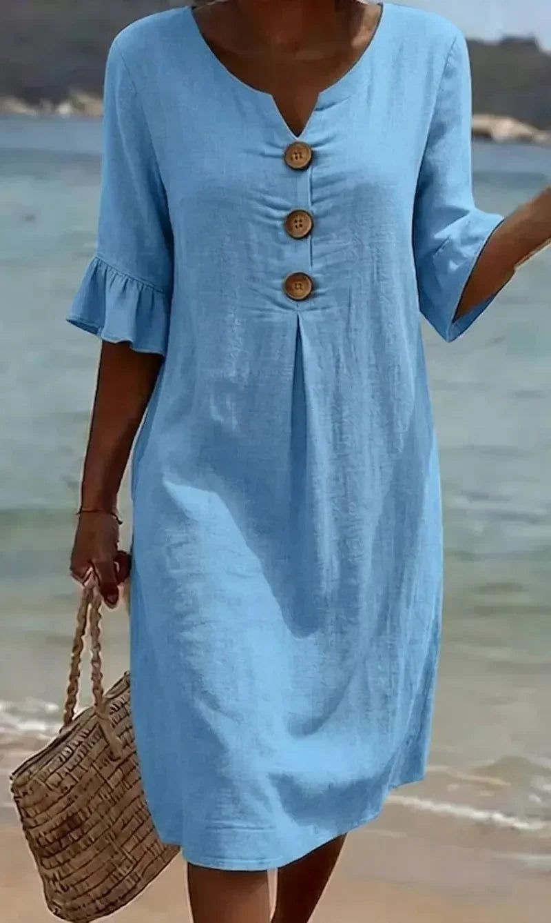 Amaia | Robe élégante en lin