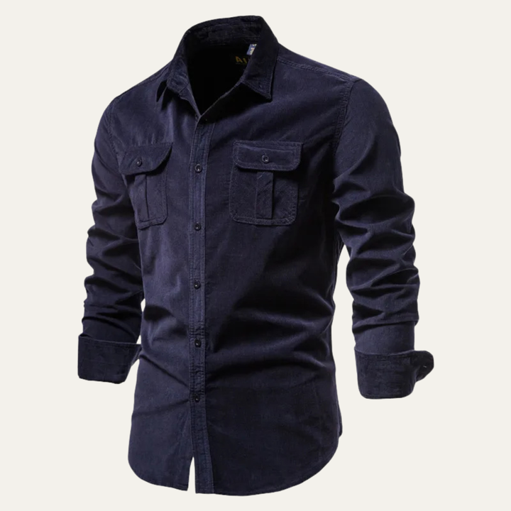 La Chemise en Velours Côtelé Ajustée et Tendance pour Homme Oaklawn