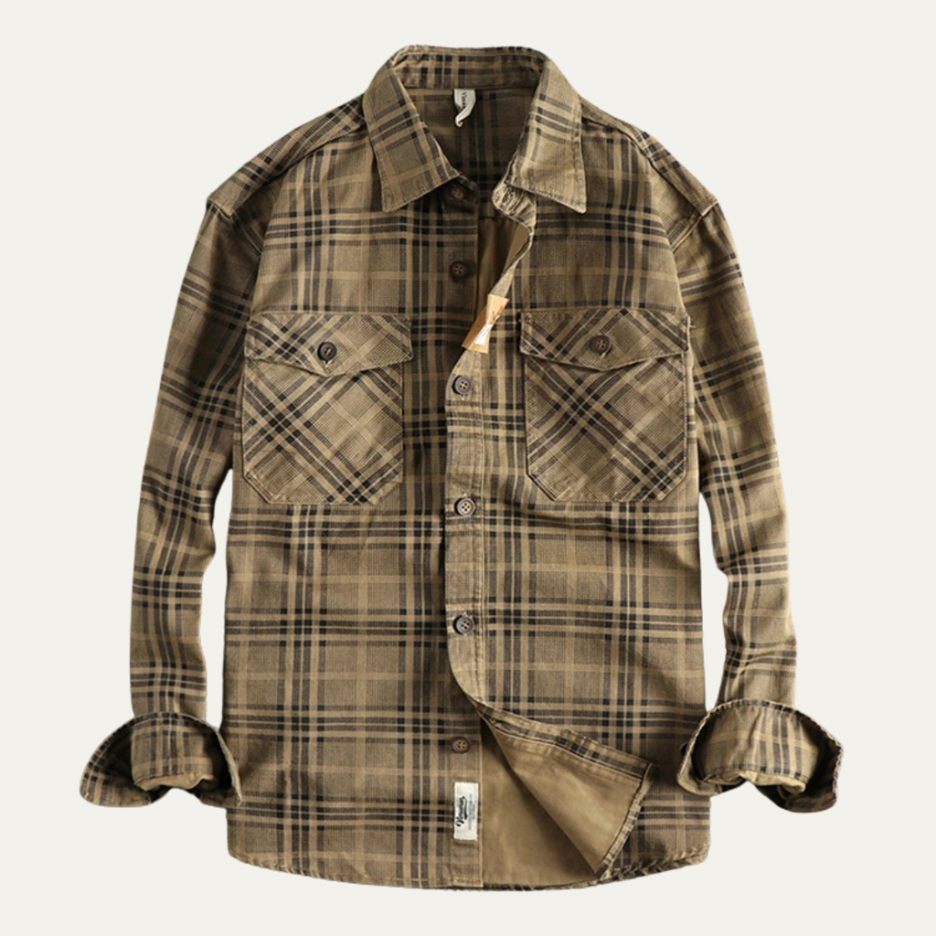 La chemise-jetée en coton léger à carreaux Timbercrest Ridge pour hommes