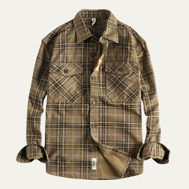 La chemise-jetée en coton léger à carreaux Timbercrest Ridge pour hommes