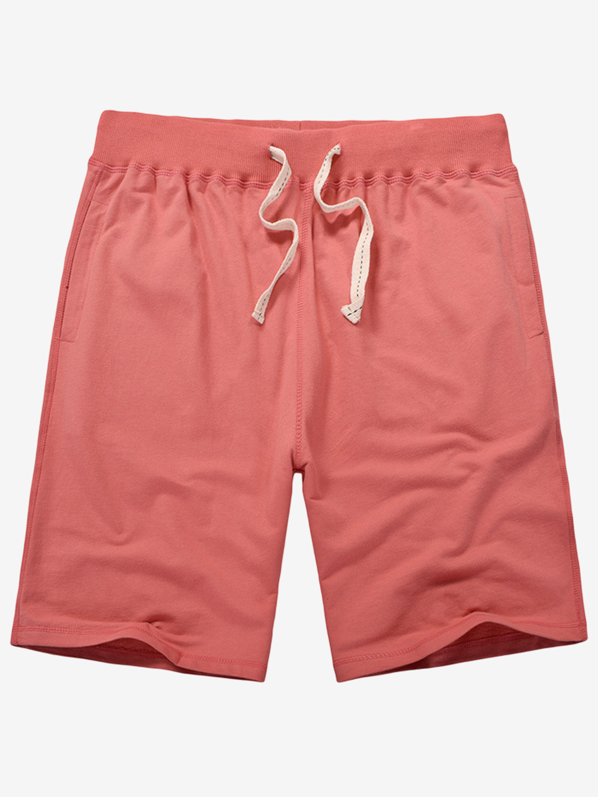 Pantalons de survêtement en coton pour homme, décontractés, d'été, en couleur unie, respirants, courts