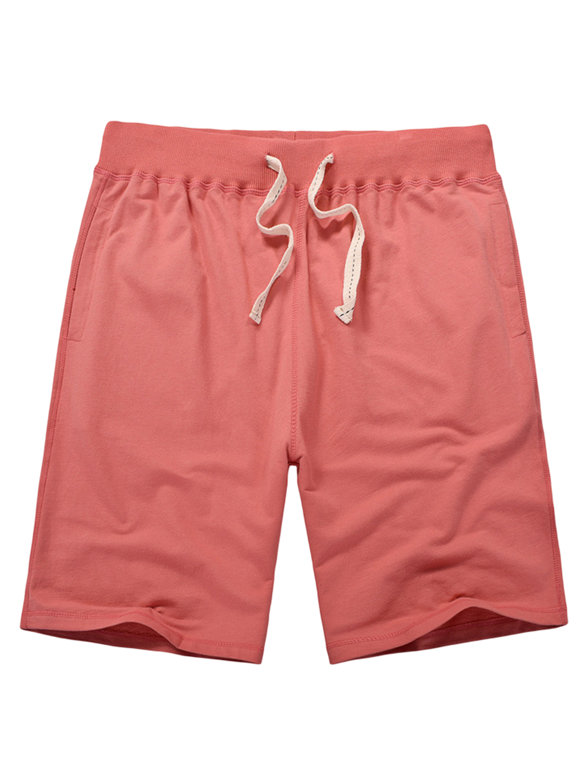 Pantalon de survêtement en coton pour hommes, décontracté, couleur unie, respirant, Sport court, été