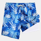 Maillot de Bain à Séchage Rapide Imprimé Tropical Homme