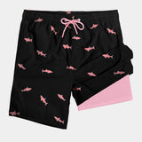 Men's Quick Dry Shark Print Swim Trunks