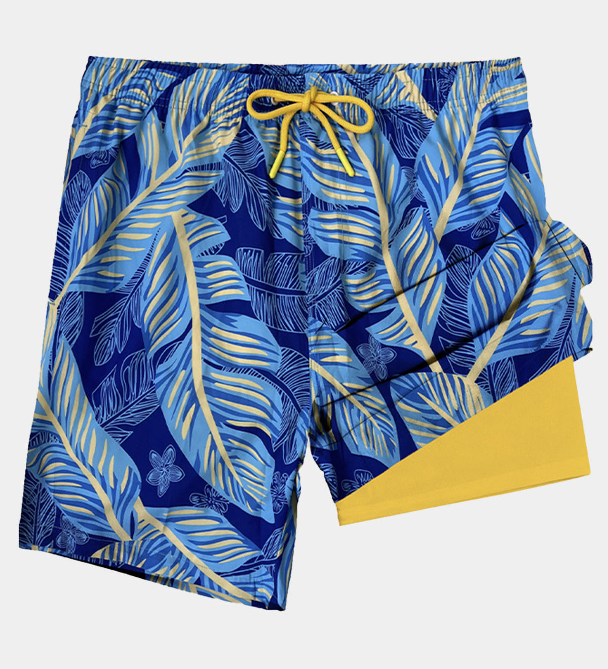 Men's Swim Trunks with Fun Print, Quick Dry and Zippered Pockets