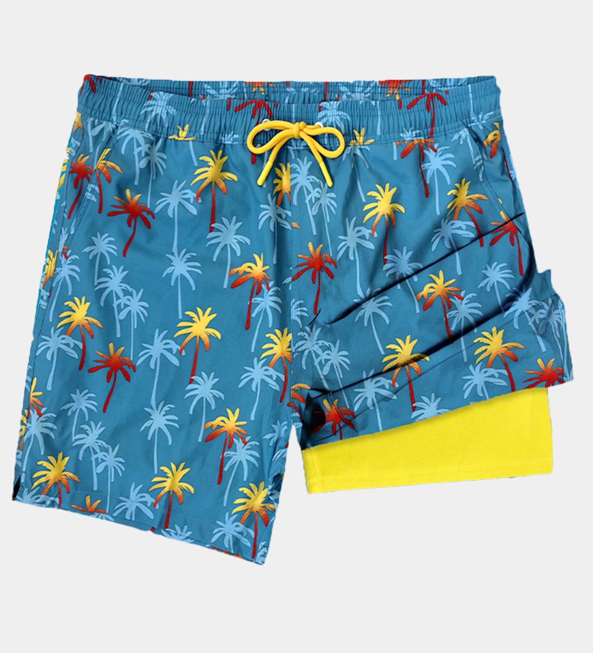 Men's Swim Trunks with Fun Print, Quick Dry and Zip Pockets
