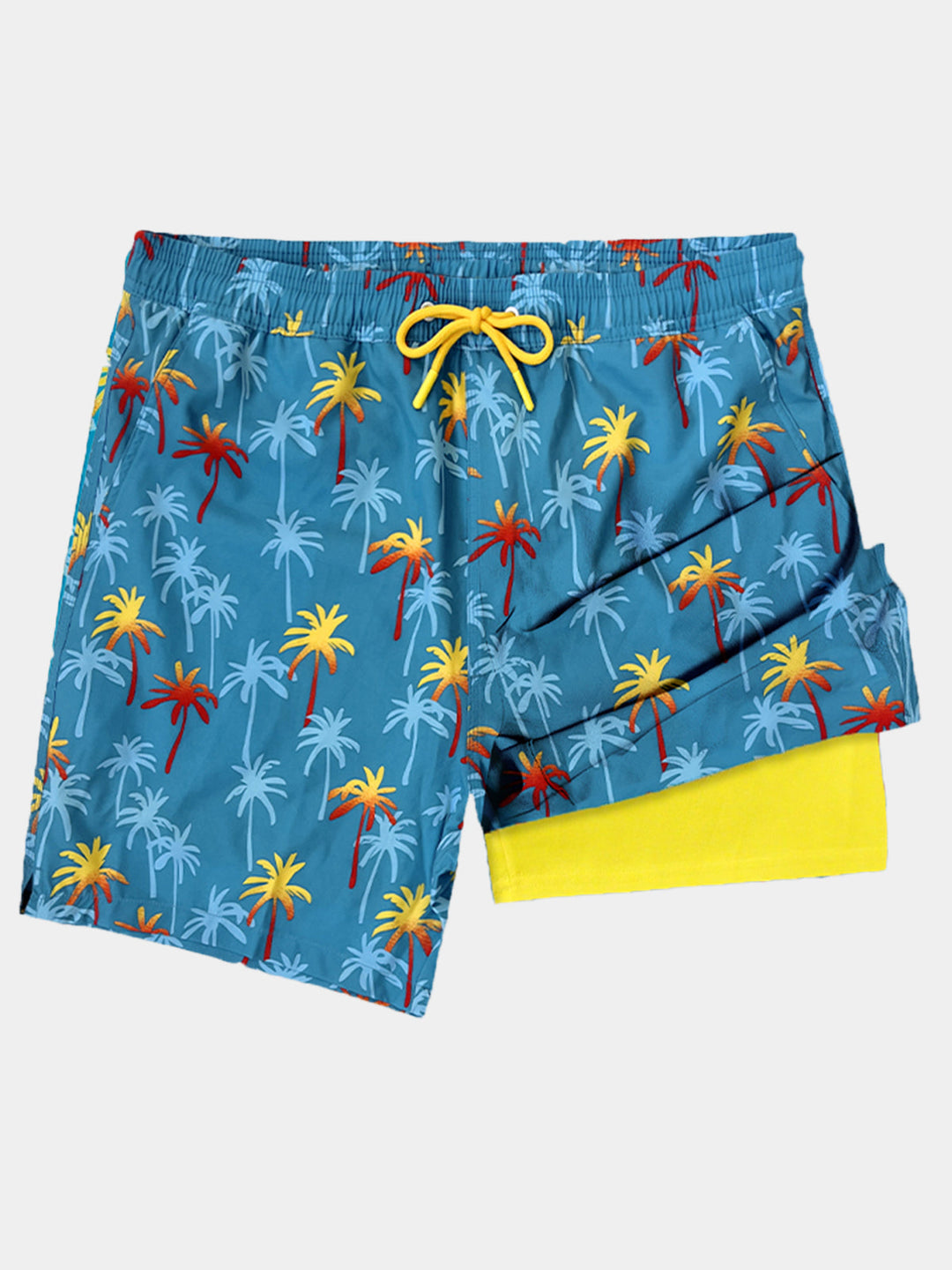 Short de Bain Homme à Imprimé Fun Séchage Rapide avec Poches Zippées