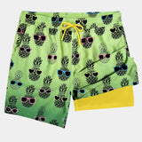 Maillot de Bain à Séchage Rapide Imprimé Tropical Homme