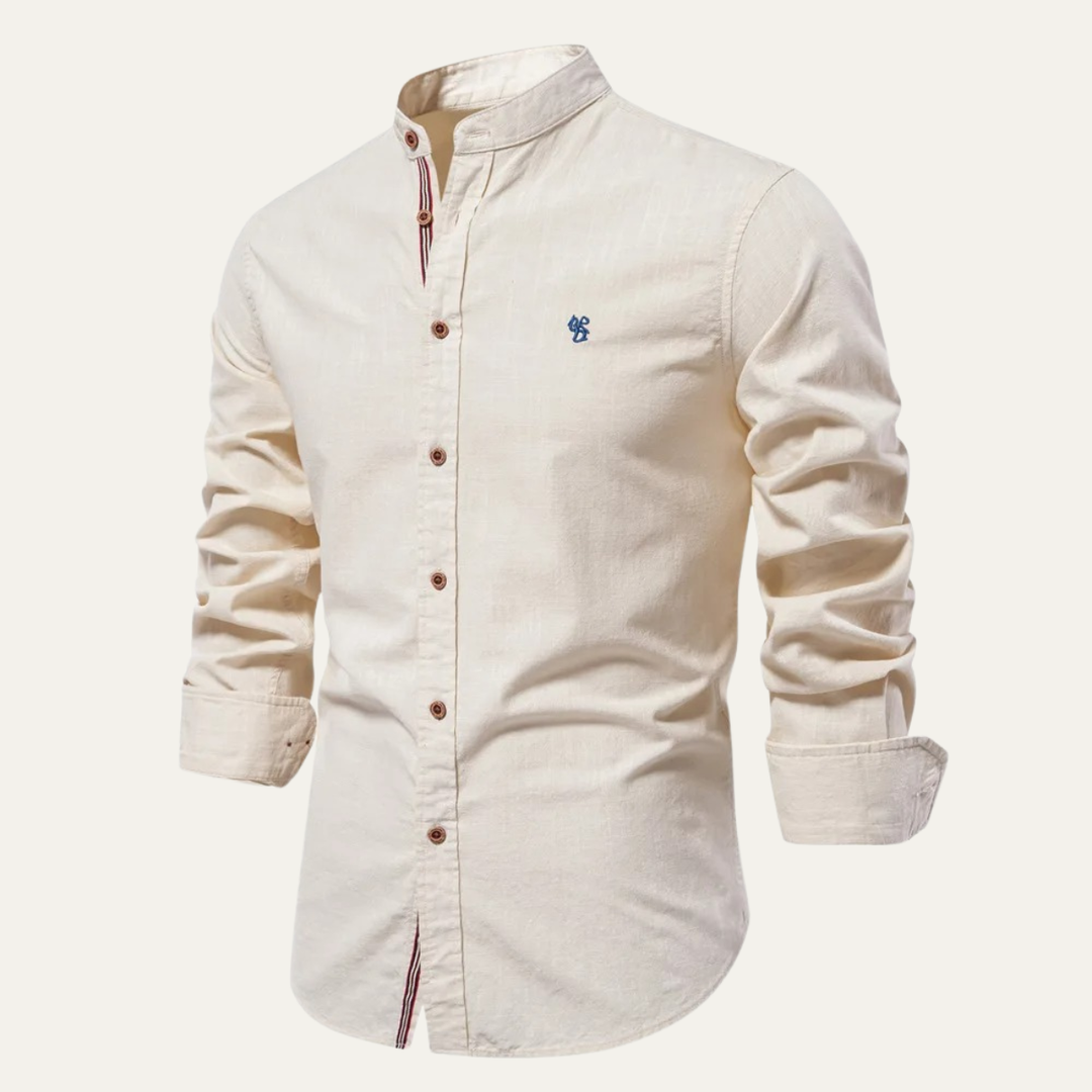 La chemise à col mandarin pour homme Biella