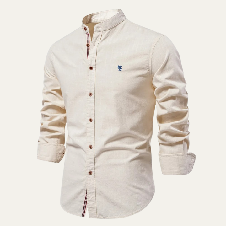 La chemise à col mandarin pour homme Biella