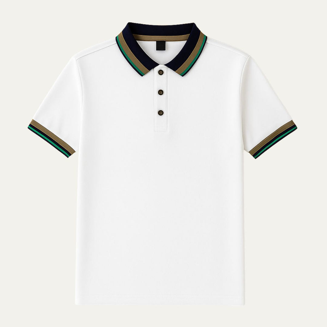 Le Polo en Coton Rayé Bellagio