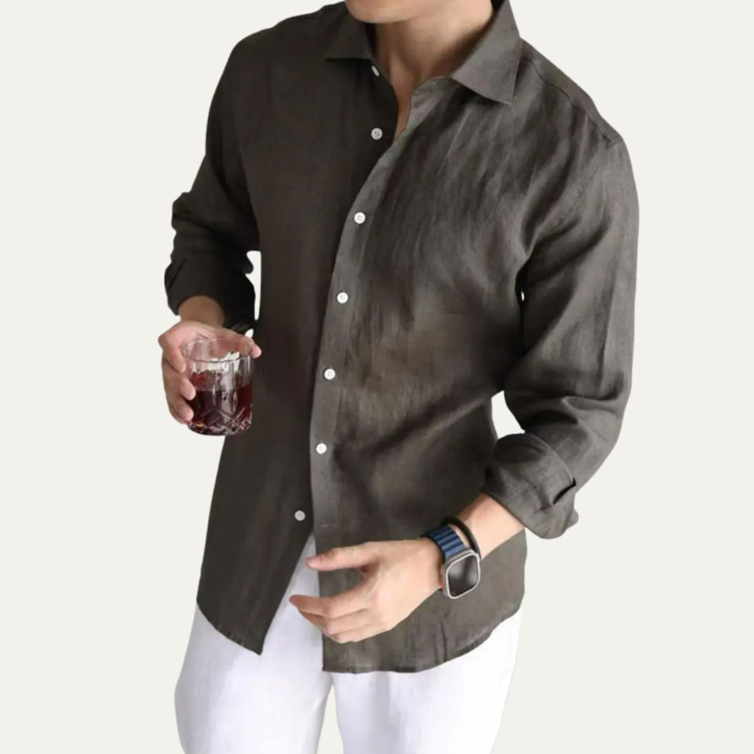 La Chemise de Bureau Décontractée pour Hommes de Style Britannique Oakfield