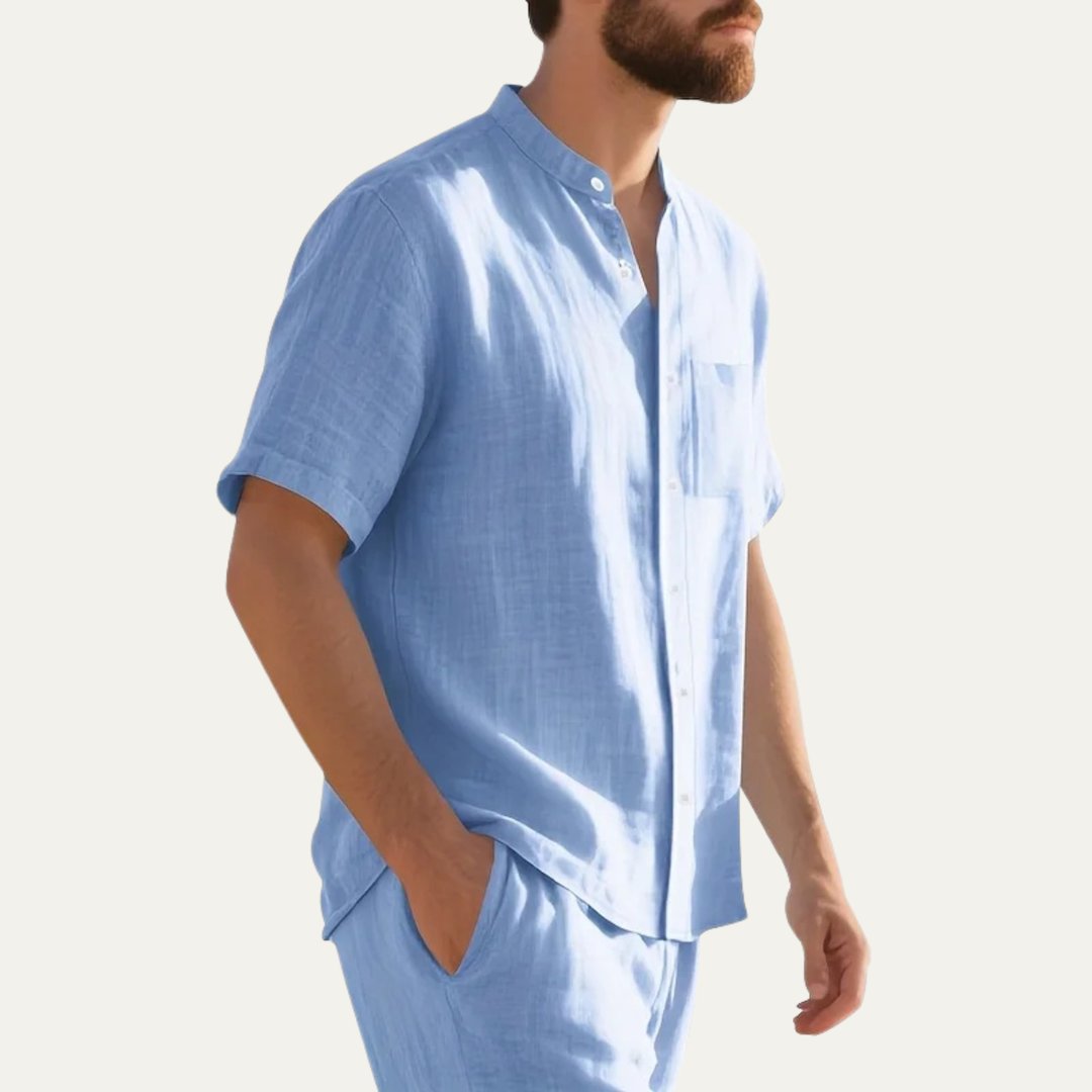 La chemise à boutons en lin léger pour hommes Westmount