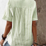Meline | Blouse Rayée Douce