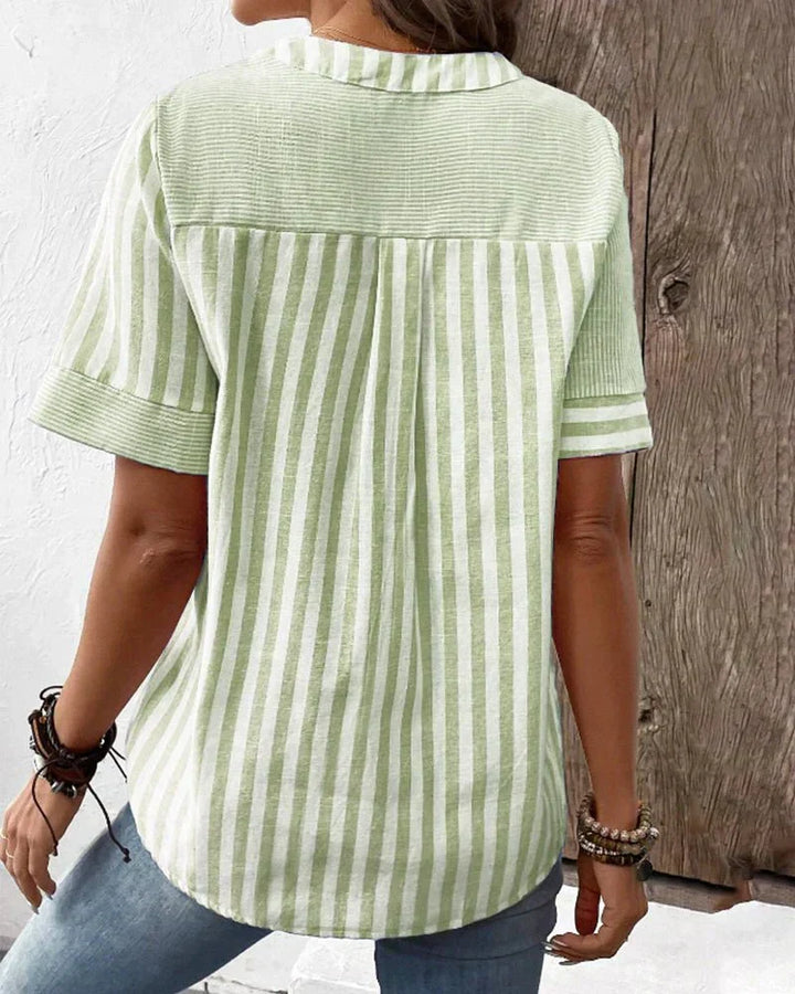 Meline | Blouse Rayée Douce