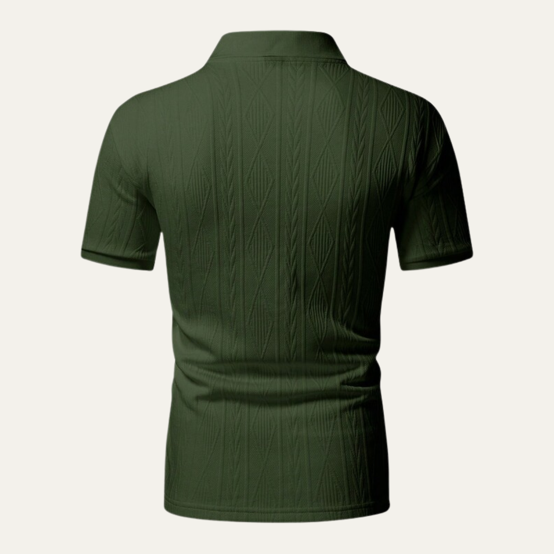 Le Polo Tendance Texturé à Boutons pour Hommes Willowstone Ridge