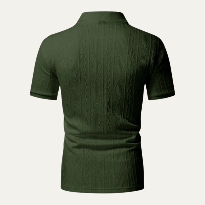 Le Polo Tendance Texturé à Boutons pour Hommes Willowstone Ridge