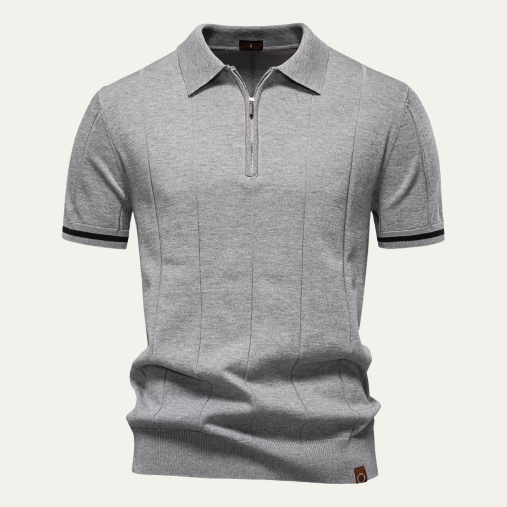 Le Polo Zippé Tricoté pour Hommes Ashton