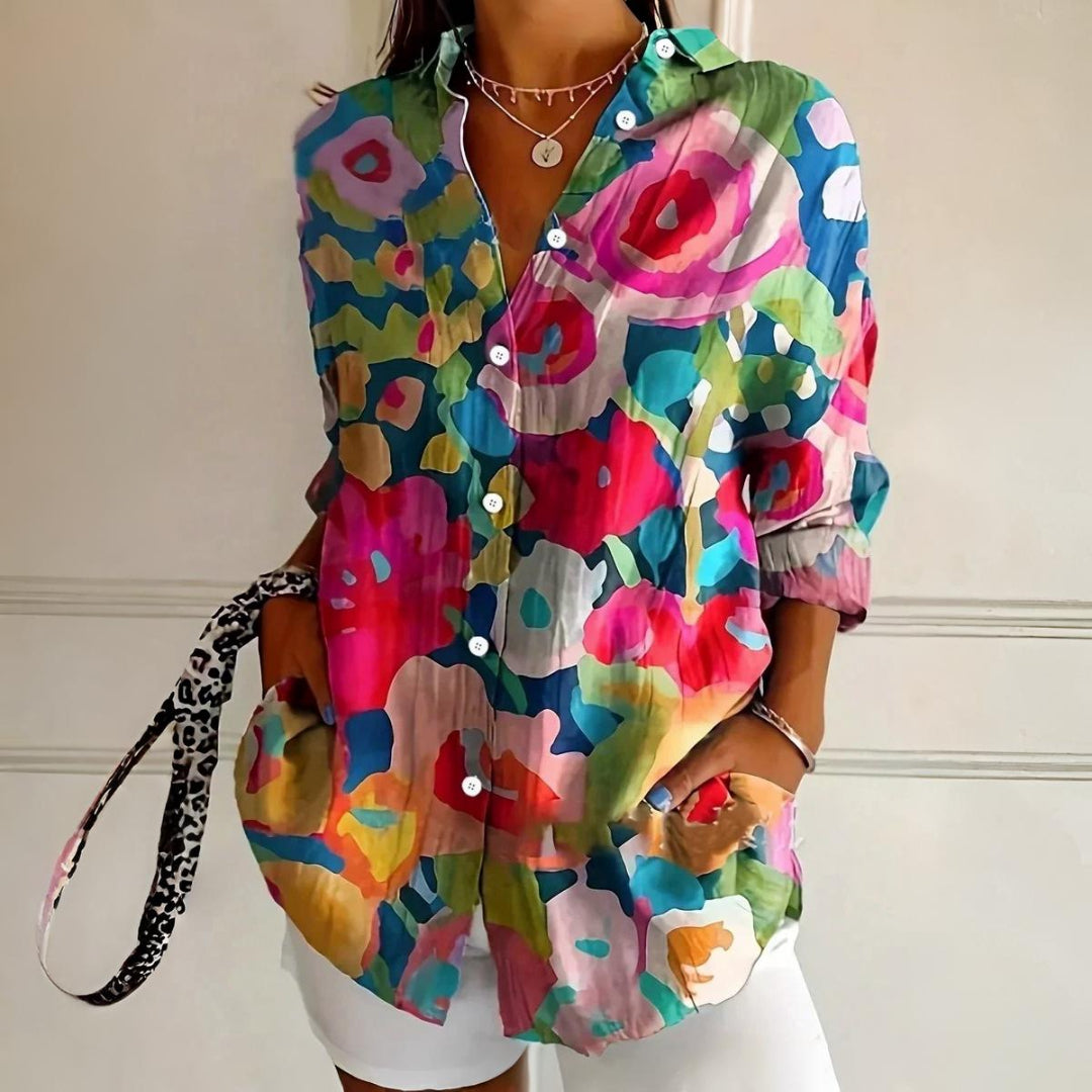 Selina | Blouse à imprimé coloré