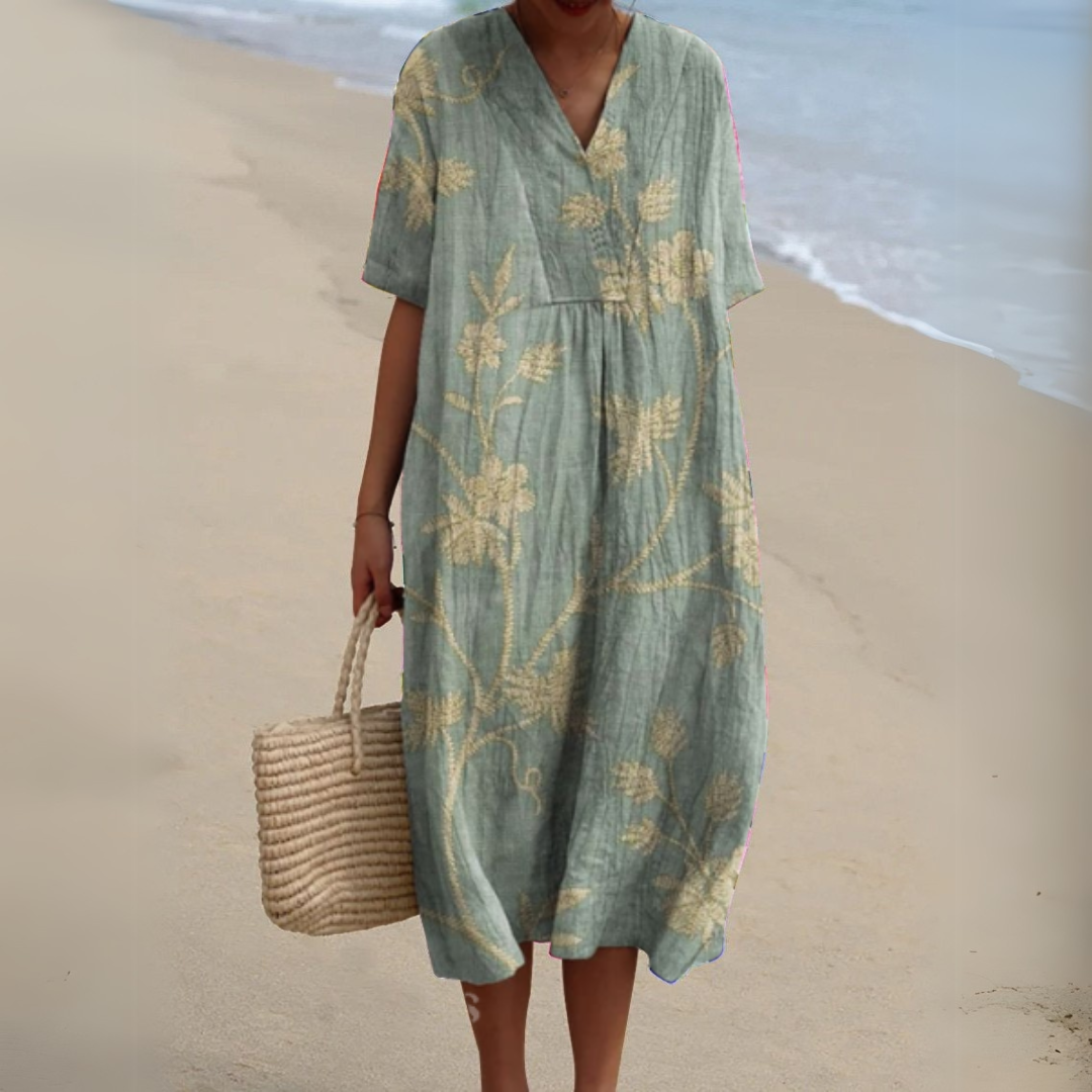 Audrey - Robe Fleurie Élégante