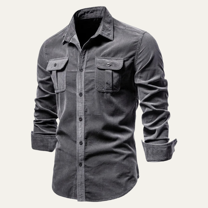 La chemise décontractée en velours côtelé pour homme Lecce