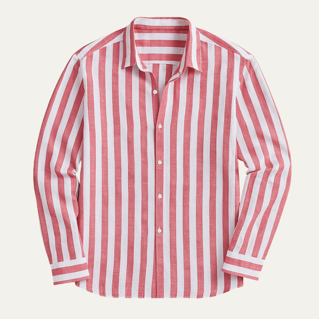 La Chemise Rayée en Lin Valencia pour Hommes
