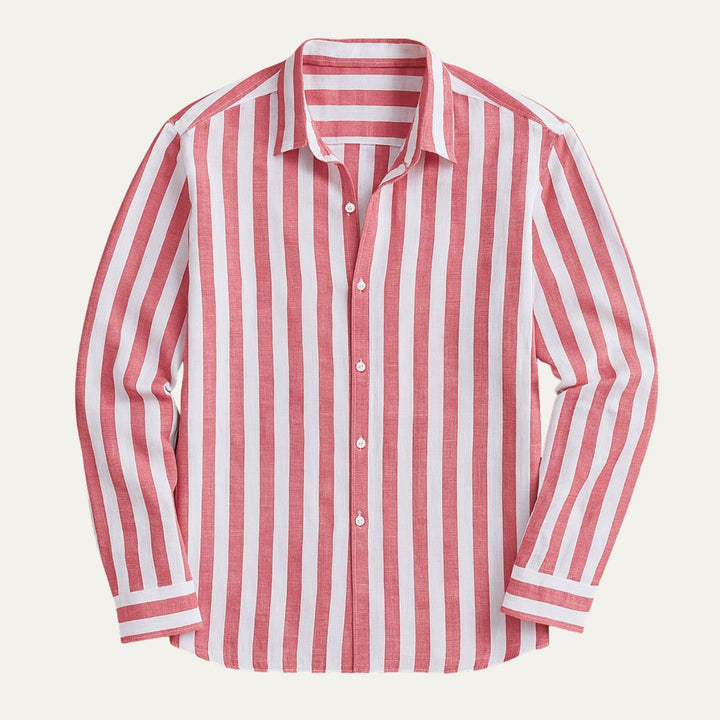 La Chemise Rayée en Lin Valencia pour Hommes