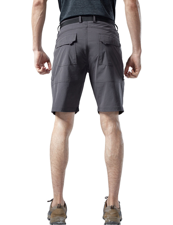 Short cargo décontracté à séchage rapide pour hommes, travail de randonnée, multi-poches, extérieur