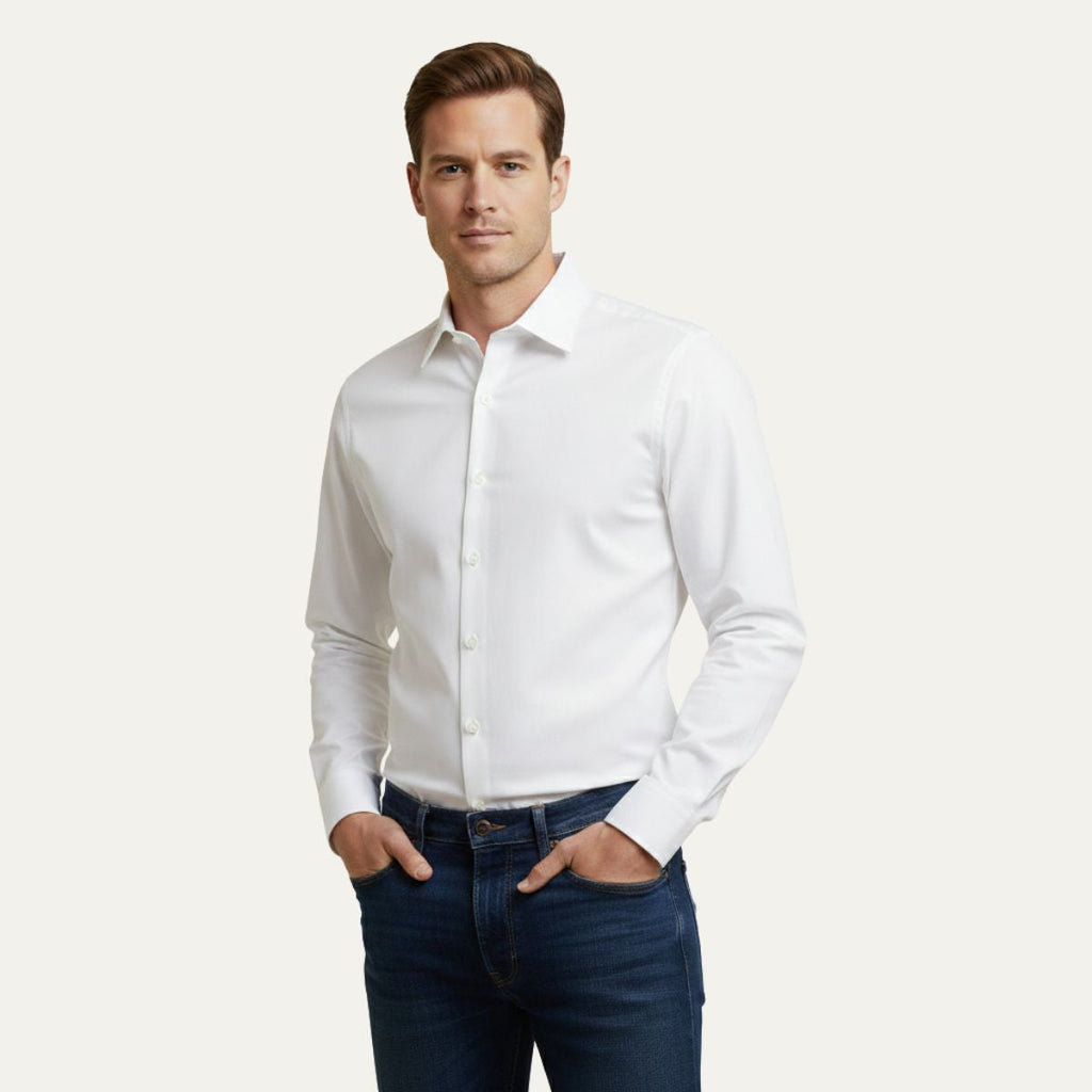 La Chemise de Ville pour Homme de Genève – Popeline de Coton Premium