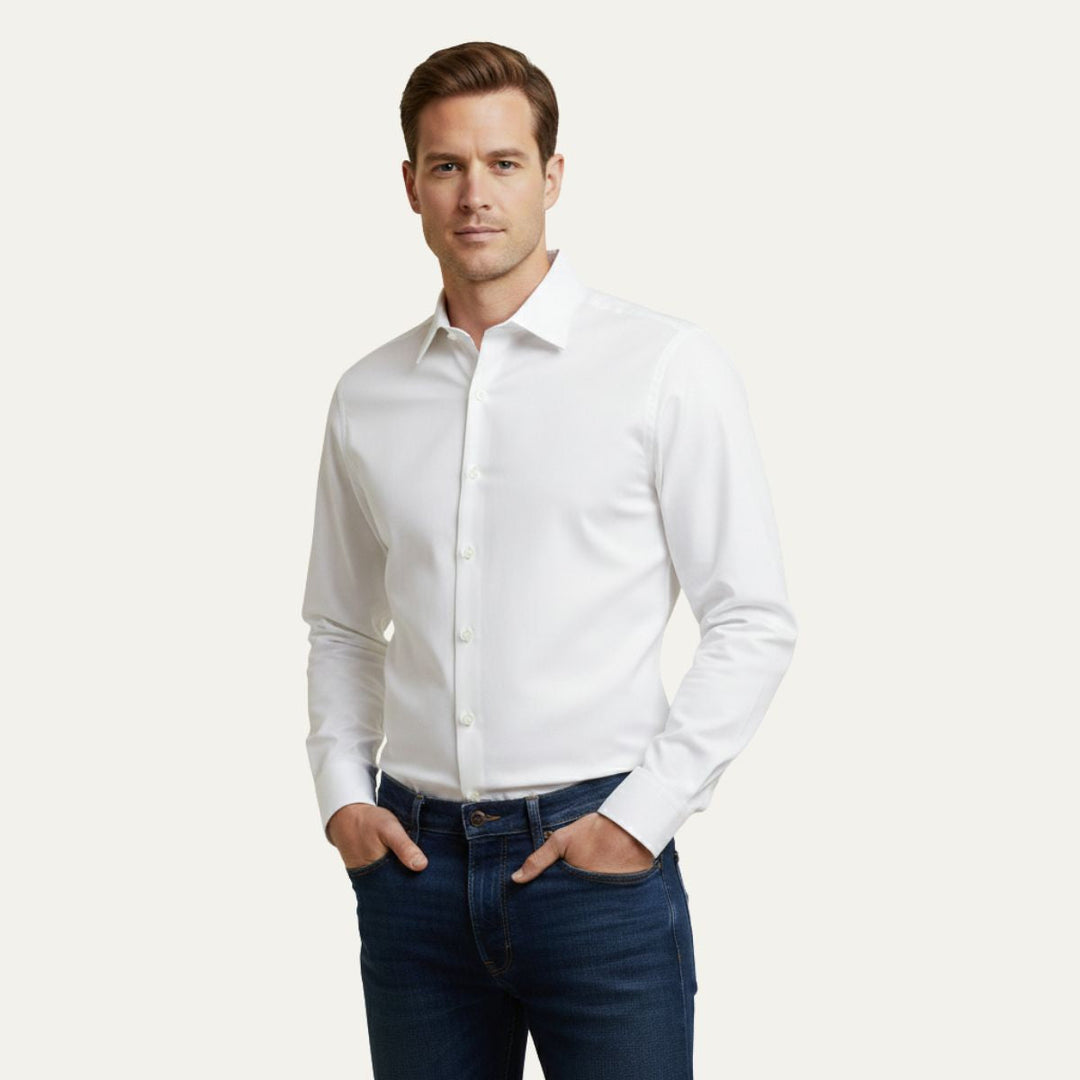 La Chemise de Ville pour Homme de Genève – Popeline de Coton Premium