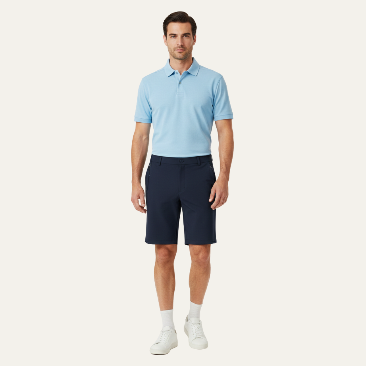 Les Shorts de Golf Casual pour Hommes Stonecrest avec Poches Latérales Zippées