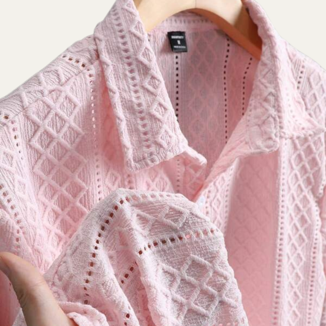 La Chemise à Boutons Texturée Douce pour Hommes Foxbrook