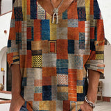 Lydiane | Haut patchwork à col en V pour femme