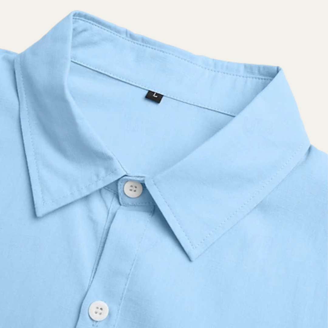 La Chemise de Plage Légère en Coton et Lin pour Hommes d&