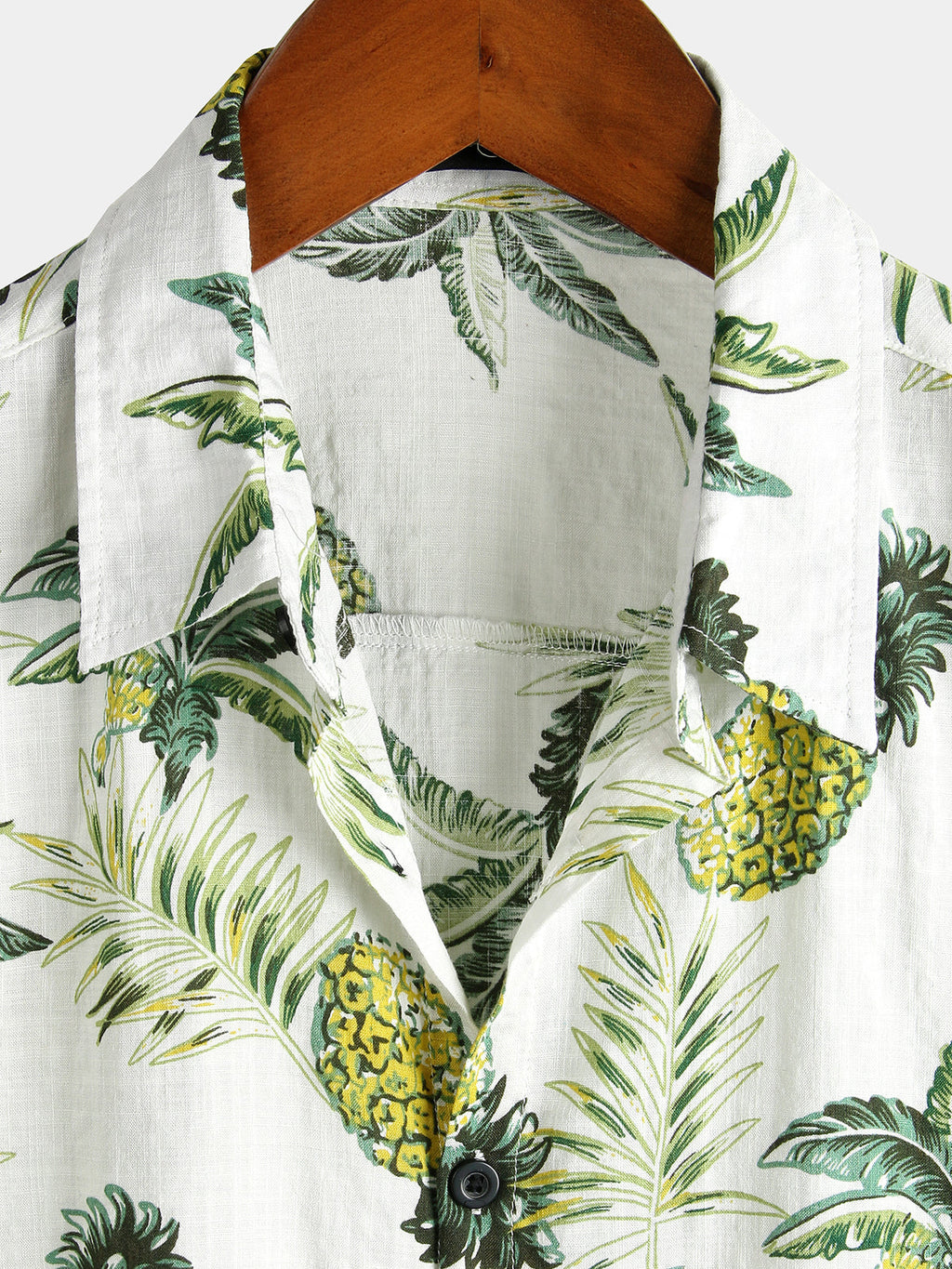 Chemise d'été pour homme avec design de fleur d'ananas tropical