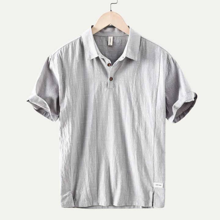 Le Polo Casual en Lin à Manches Courtes pour Homme Montrose Ridge