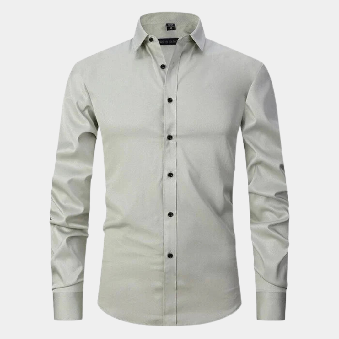 La chemise habillée à manches longues ajustée et extensible pour hommes Torcello
