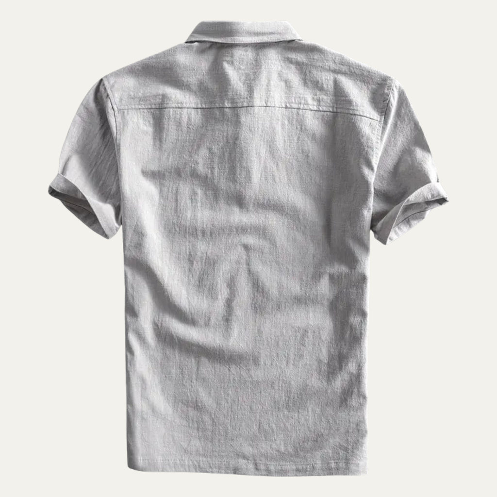 Le Polo Casual en Lin à Manches Courtes pour Homme Montrose Ridge