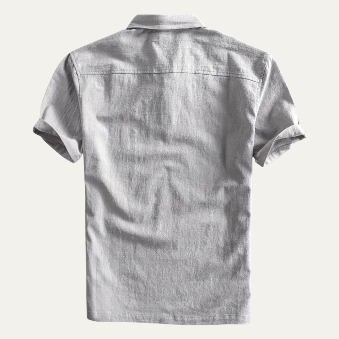 Le Polo Casual en Lin à Manches Courtes pour Homme Montrose Ridge