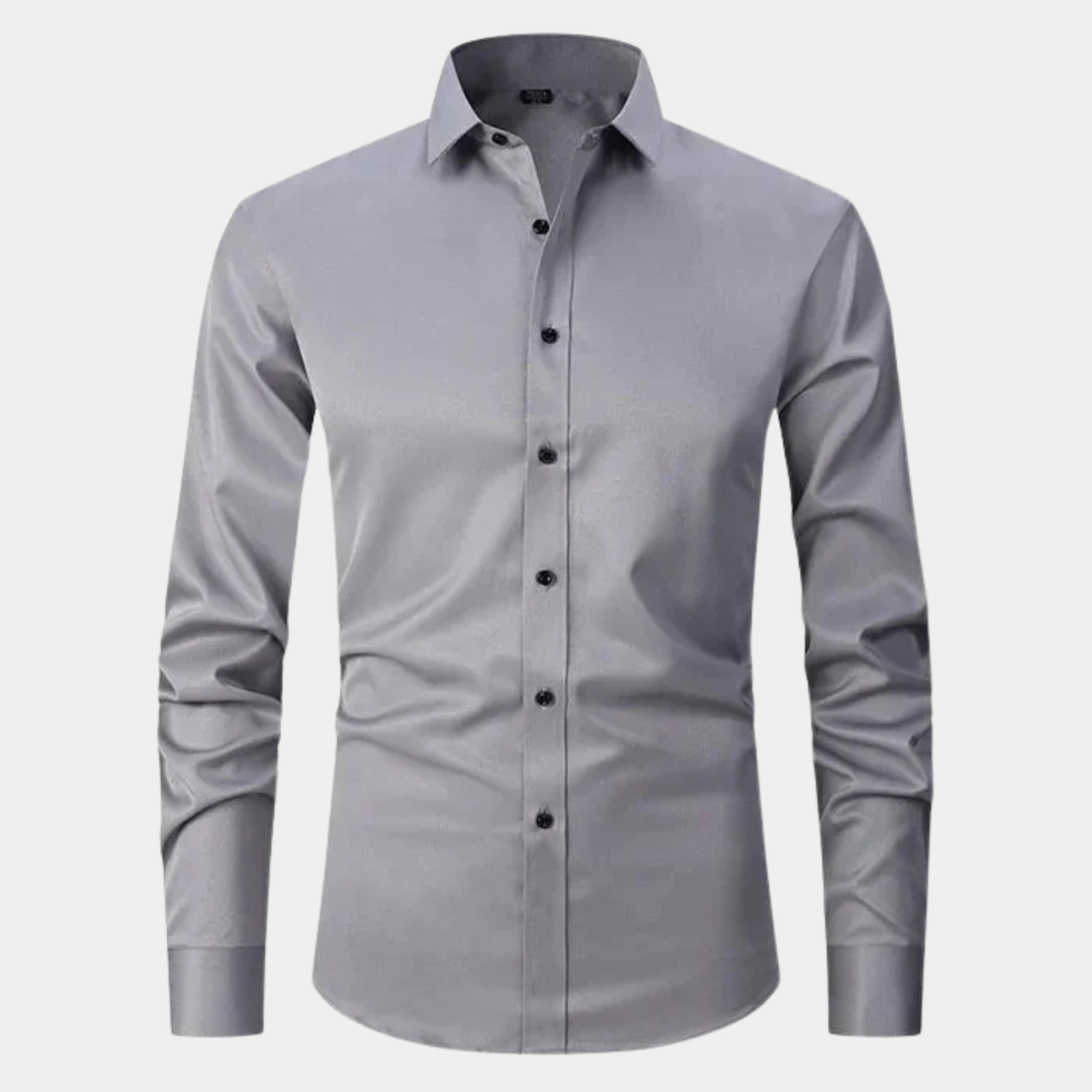 La chemise habillée à manches longues ajustée et extensible pour hommes Torcello