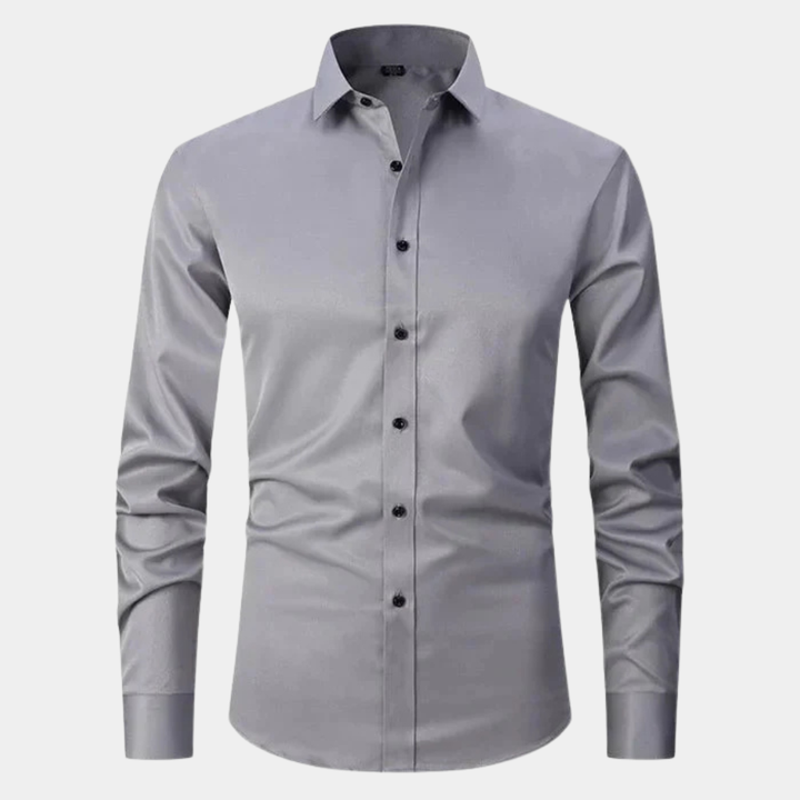 La chemise habillée à manches longues ajustée et extensible pour hommes Torcello